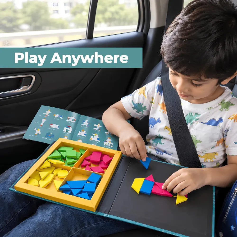 Toykraft Shapify Magnetic Shapes Puzzle Game | Creative Learning & Spatial Skills