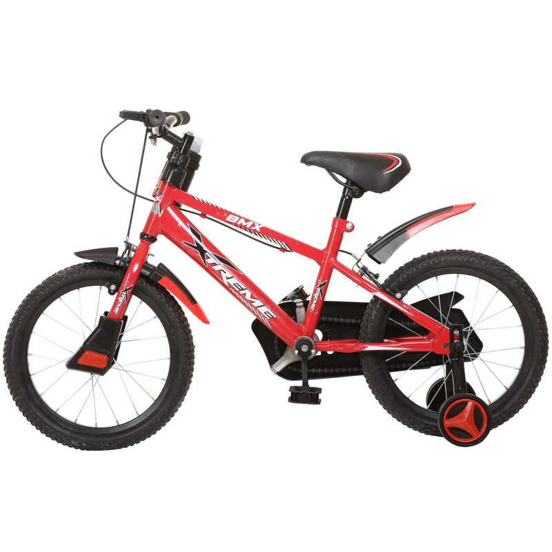 16 Inches with Training Wheels Kids Cycle for 5 to 8 Years of Boys and Girls Red - COD Not Available