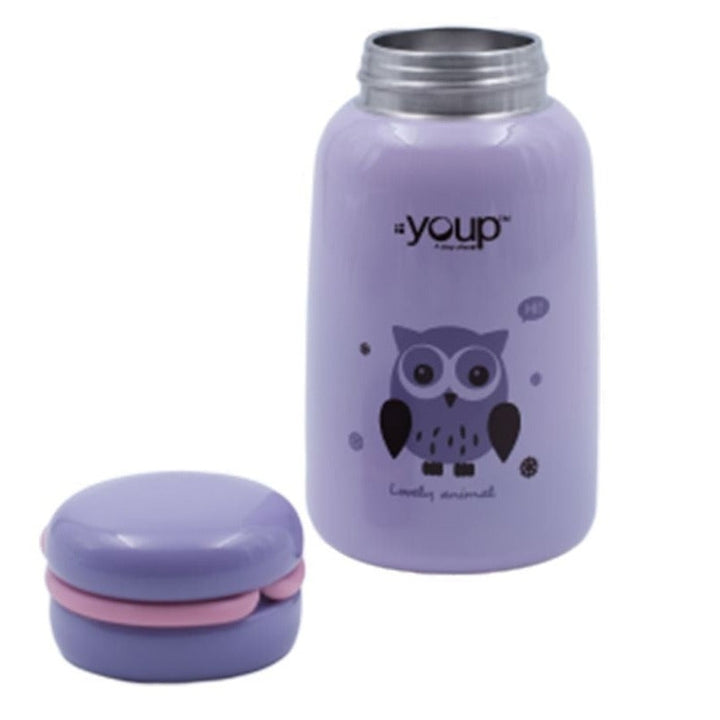 Youp Stainless steel insulated purple color kids water bottle YP302 - 300 ml