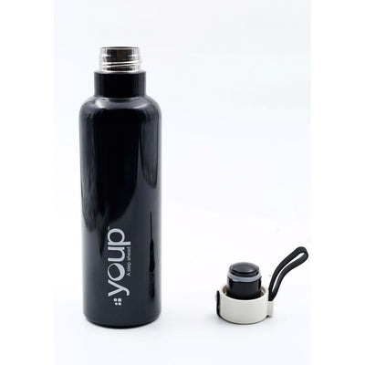 Youp Thermosteel insulated black color Bottle TWINKLE501 - 500 ml