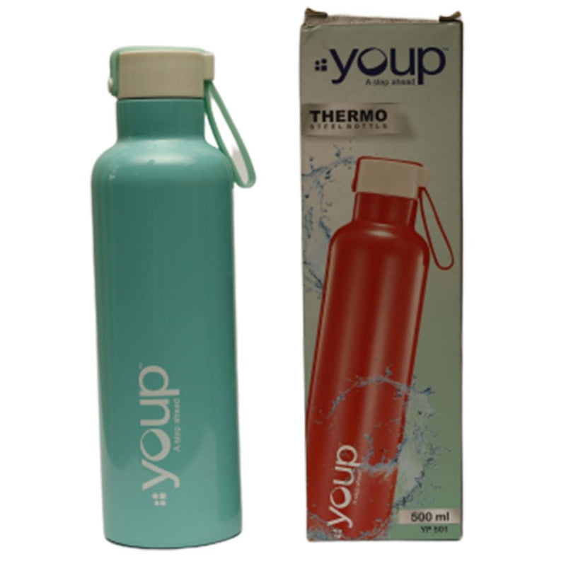 Youp Thermosteel insulated aqua blue color Bottle TWINKLE501 - 500 ml