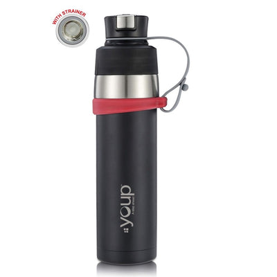 Youp Thermosteel Insulated Black Color Water Bottle YP505 - 500 ml