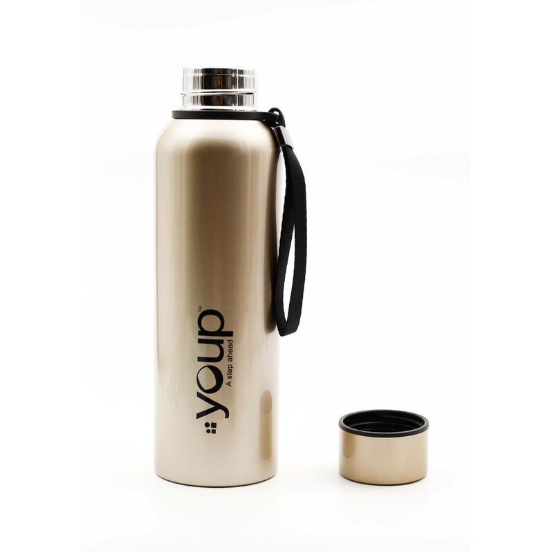 Youp Thermosteel Gold Color Water Bottle DREW 750 ml Snooplay
