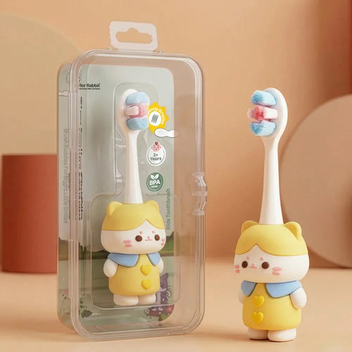 R for Rabbit Ultra Soft PBT Bristles Toothbrush - Tiny Smiles Zoobie