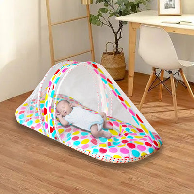 Baby Bedding Set with Mosquito net and Pillow (Polka dots)