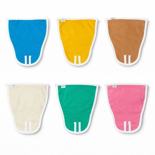Zikku Washable Cotton Cloth Nappies for Newborn (Pack of 6) | 0-6 Months