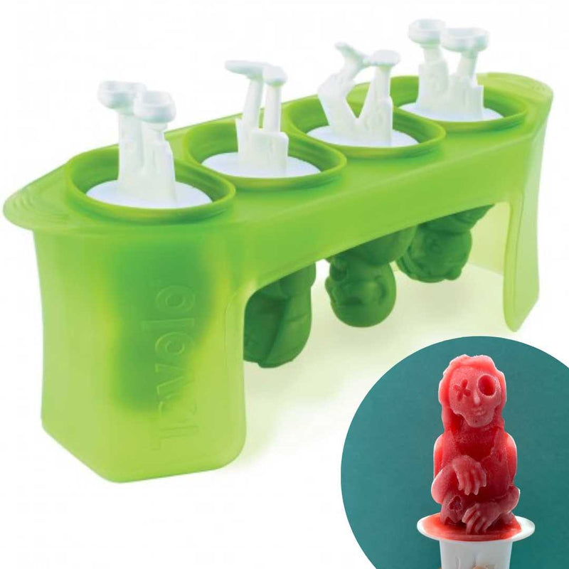 Ice Popsicle Moulds (Set of 4) - Zombie