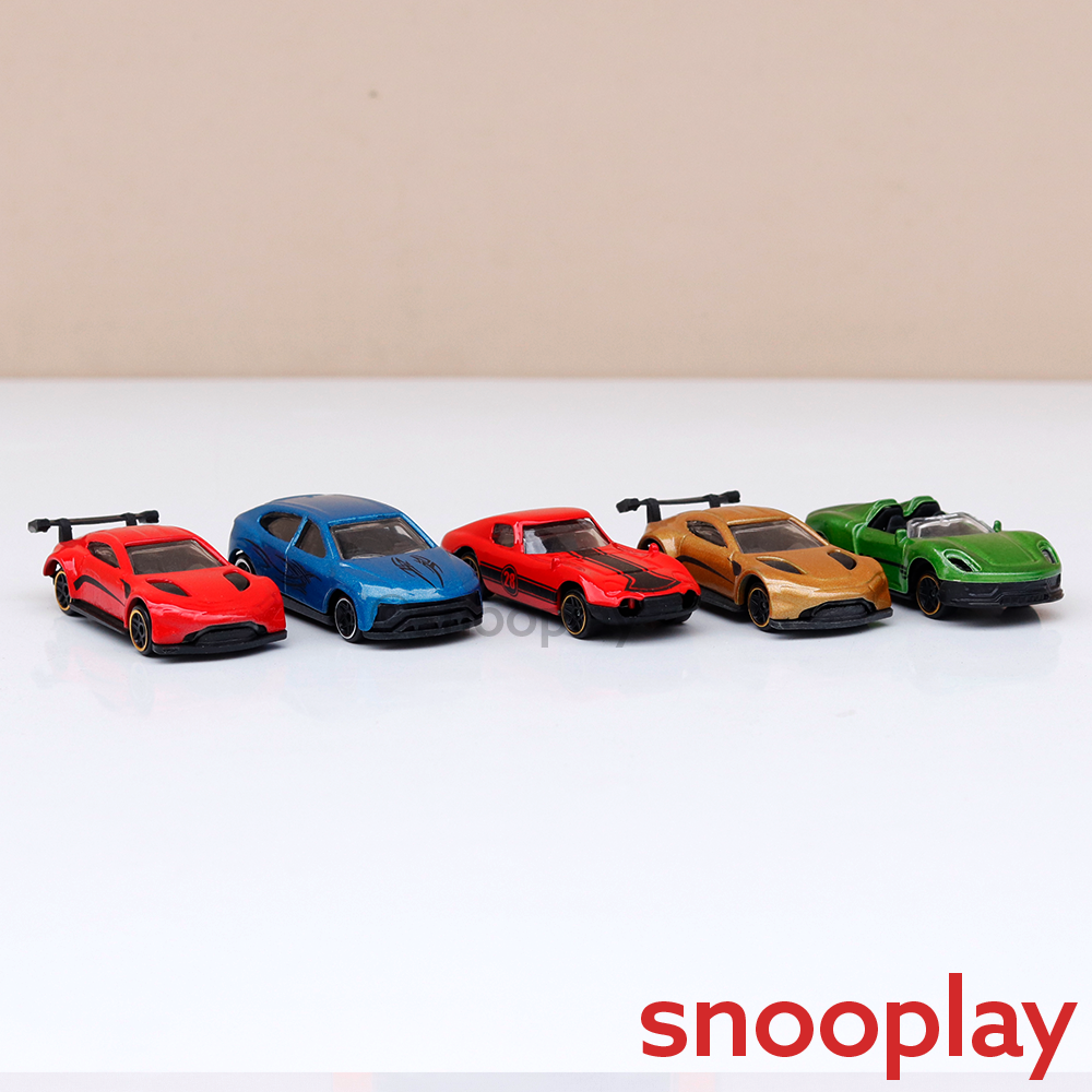 Zoom Wheelz Pack of 5 City Rangers-1 Diecast Cars | 1:64 Scale (7 Years till Grown Ups) | Assorted Colors