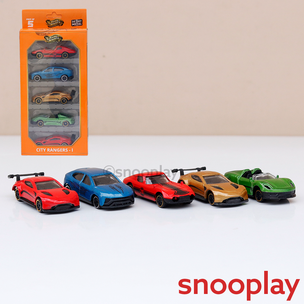 Buy Pack of 5 City Rangers-1 Diecast Cars | 1:64 Scale (7 Years