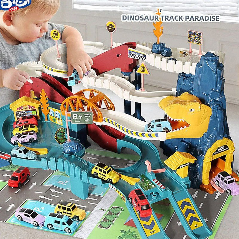 Premium Dinosaur Adventure Toy Car Racer Ramp Toy for Kids