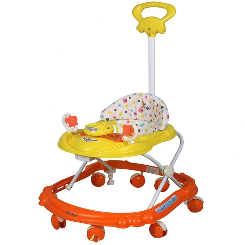 Musical 4112 Activity Walker With Parent Rod (Orange, Yellow)