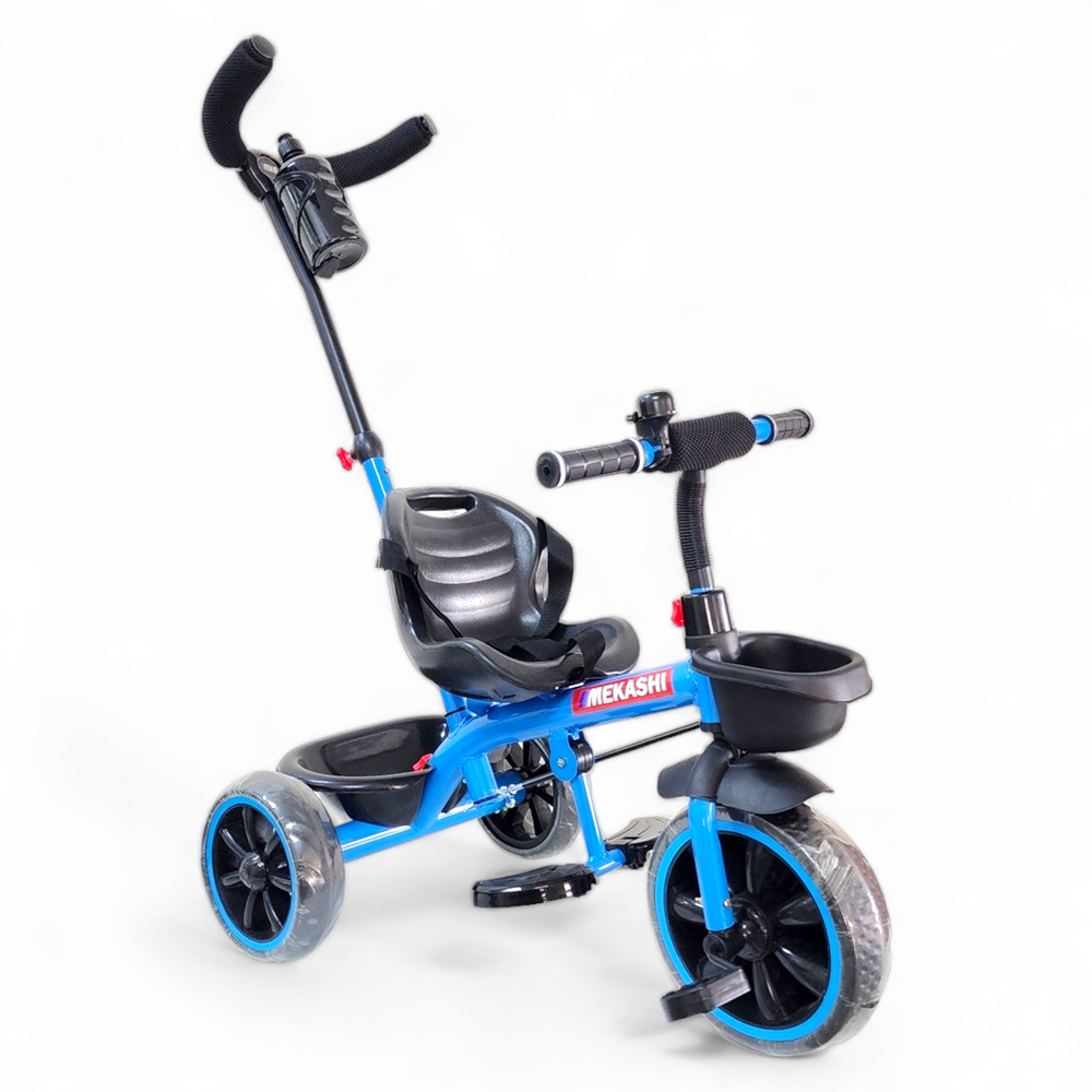 T002 RW Baby Tricycle with Parental Handle | Blue | COD not Available