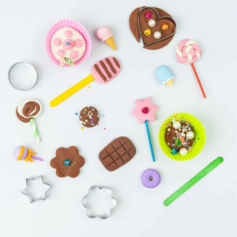 DIY Candy and Cupcake Activity Kit | Candy Clay Kit | Candy Land Theme Toys | 2 to 6 Years