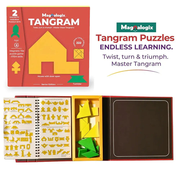 Toykraft Tangram Senior Magnetic Puzzle – Brain Booster & Cognitive Game