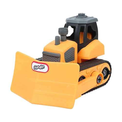 Skoodle Mini Machines Build & Go Bulldozer Truck - Yellow