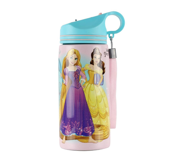 Striders Disney Princess Kids Water Bottle – 500ml | Leak-Proof Non-Insulated Sipper | School & Travel Bottle | 3+ Years