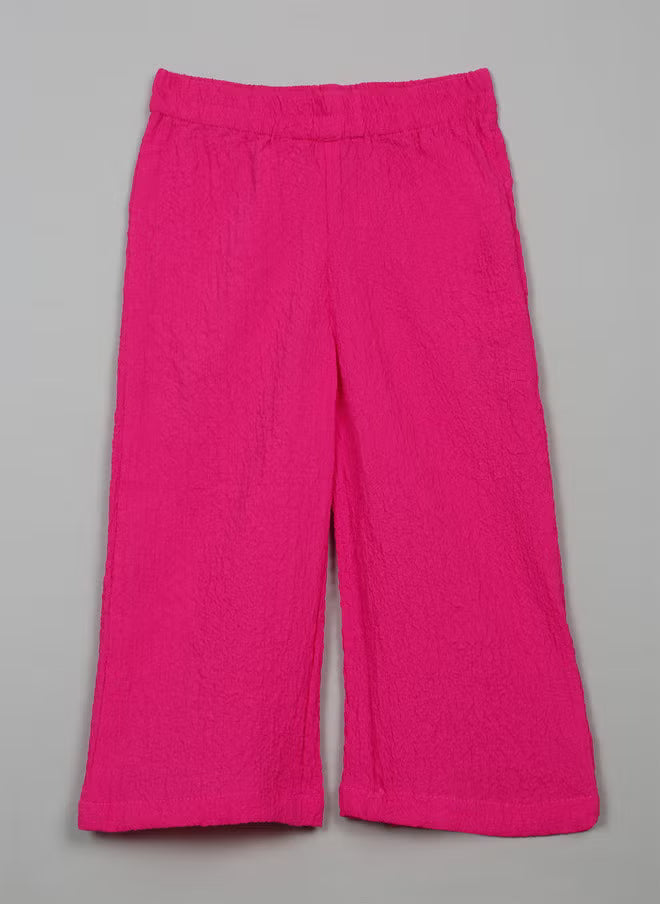 Saka Designs Ethnic Girls Pink Flare Pants