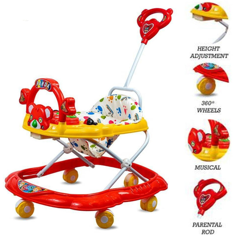 Panda 555 Musical Activity Walker (Red)