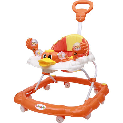 Musical Activity Walker With Parent Rod (Orange)