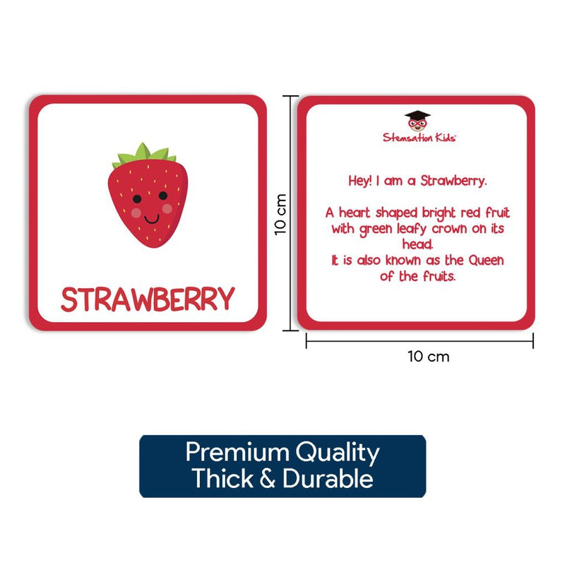 Fruits & Vegetable Double Sided Flash Card