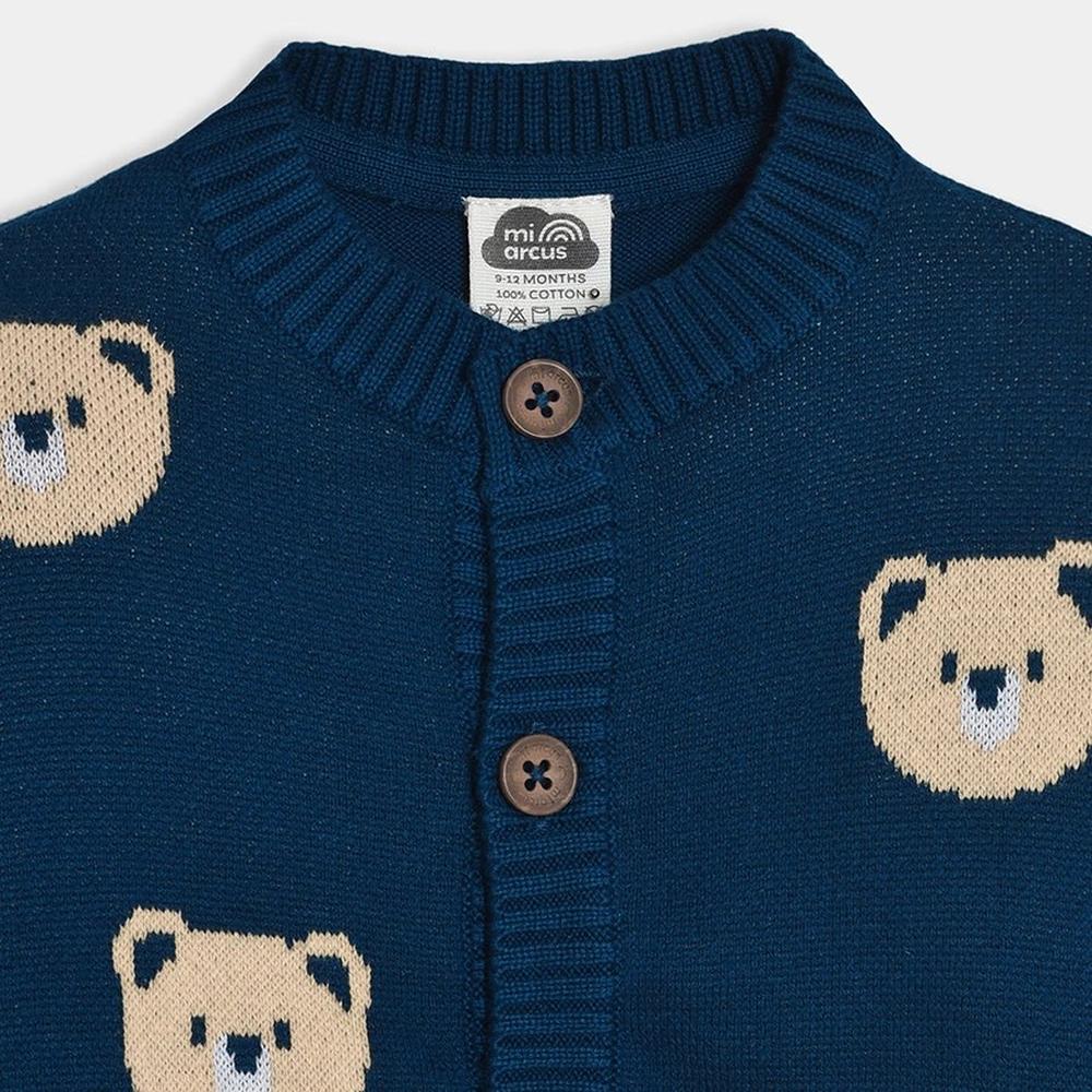 Mi Arcus Full Sleeves Sweater - Cotton Jacquard Knit