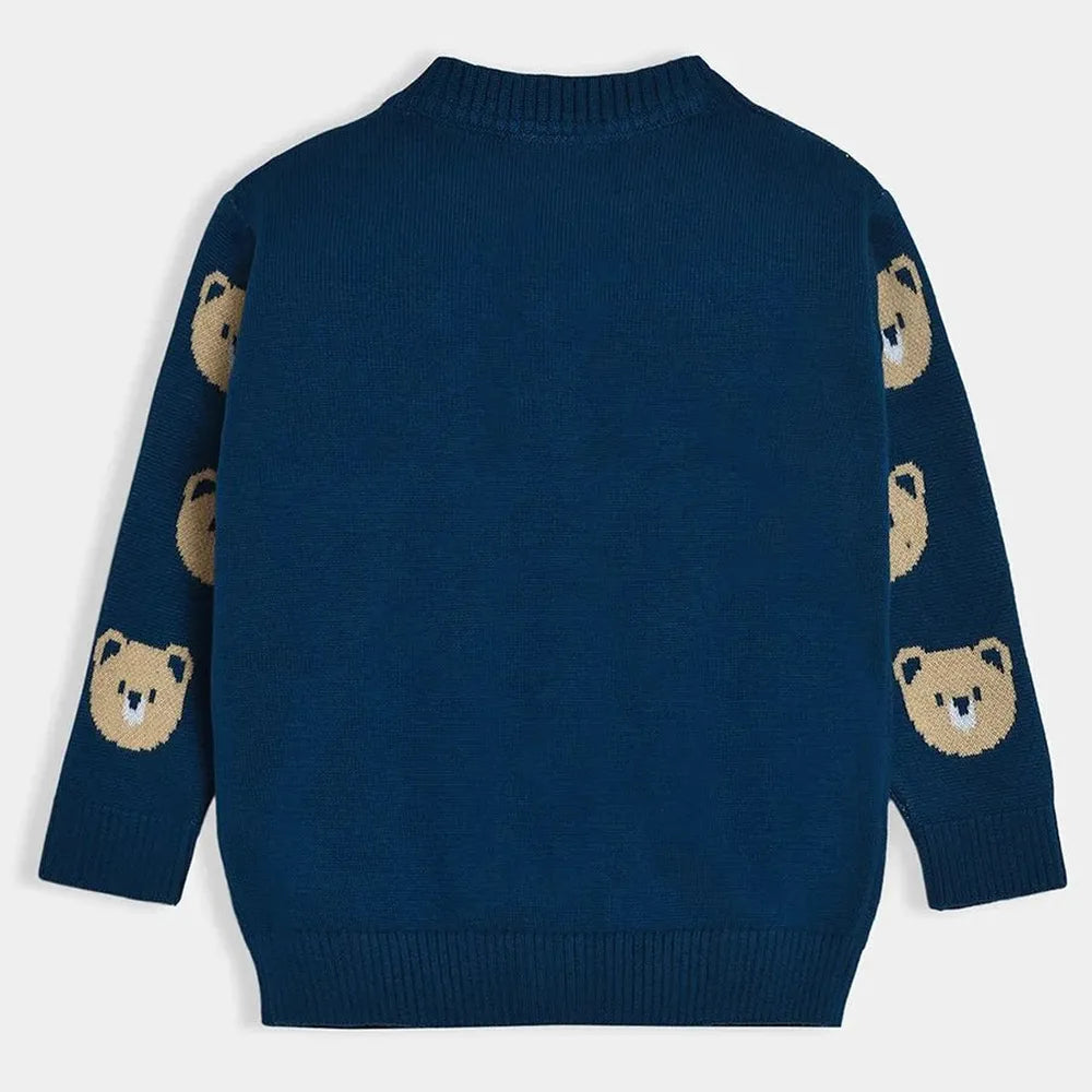 Mi Arcus Full Sleeves Sweater - Cotton Jacquard Knit
