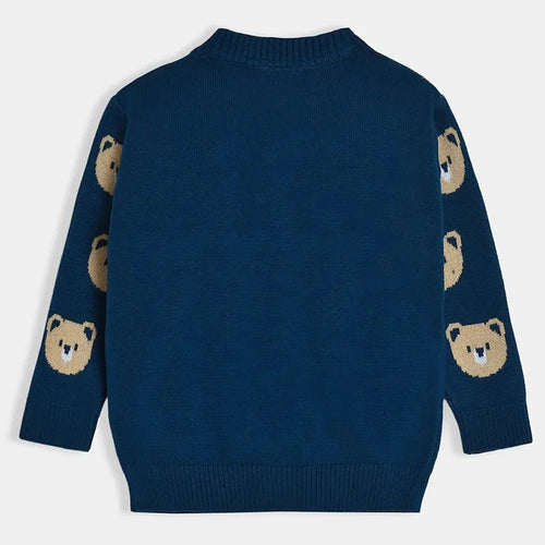 Mi Arcus Full Sleeves Sweater - Cotton Jacquard Knit