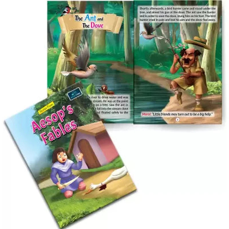 Aesop's Fables  - Moral stories for Kids (Pack of 4) - Aesop's Fable , Jataka Tales , Panchatantra And Hitopadesha