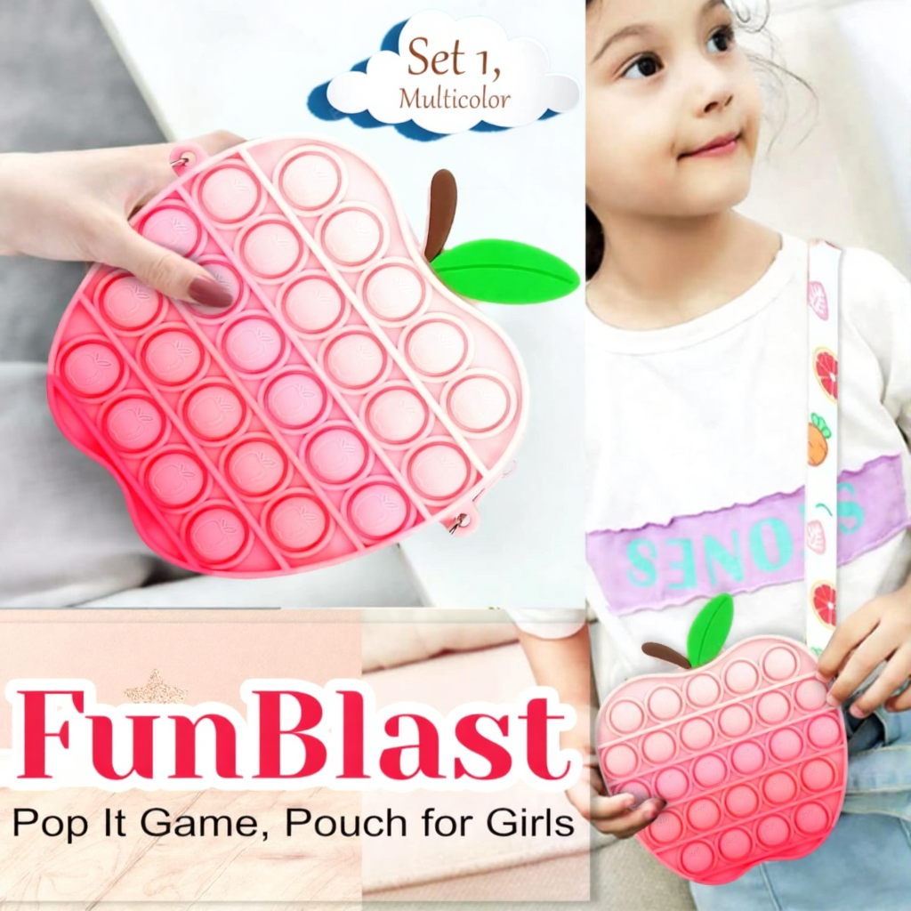 FunBlast Pop It Sling Bag | Apple Shape Cross Body Bag