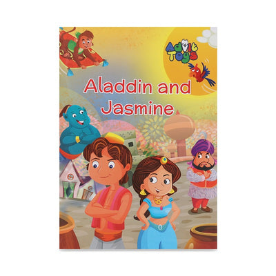 Aladdin & Jasmine - Jigsaw puzzle (100 Piece + 32 Pages illustrated story book)