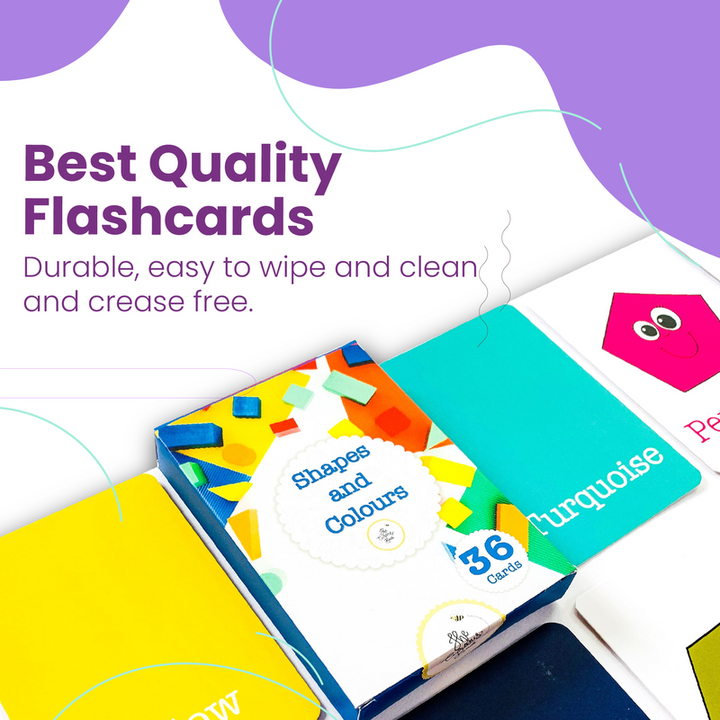 Shapes and Colours Flash Cards for Kids