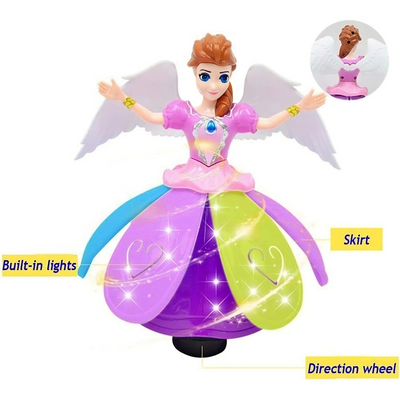 Electric Dance Princess Doll Toy Rotating Projection Light Music Model Dolls