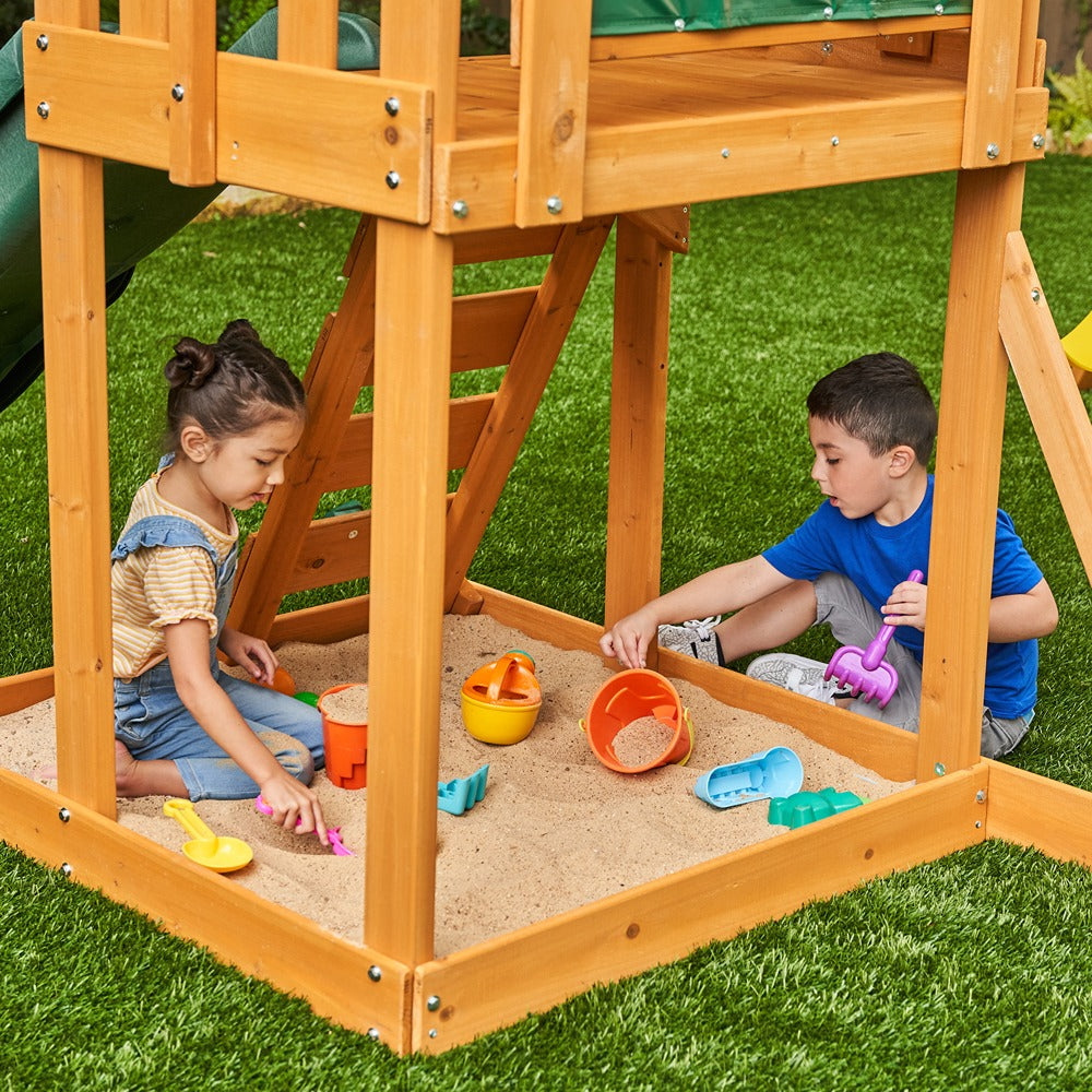 Appleton wooden Swing and Slide playset (COD not Available)