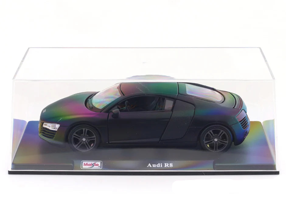 Maisto Original Audi R8 Licensed Diecast Car with Openable Doors (Acrylic Box) | 1:24 Scale Model (14 Years Till Grown Ups)