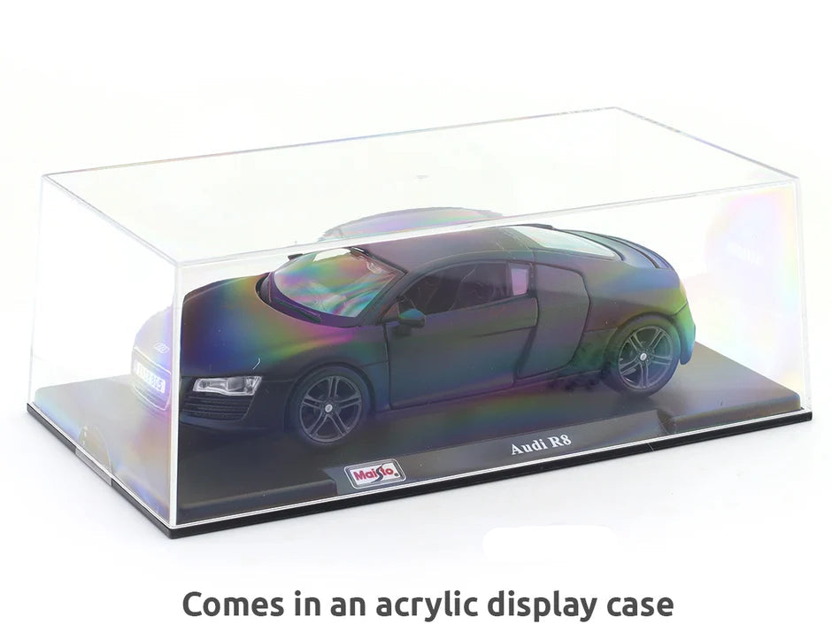 Maisto Original Audi R8 Licensed Diecast Car with Openable Doors (Acrylic Box) | 1:24 Scale Model (14 Years Till Grown Ups)