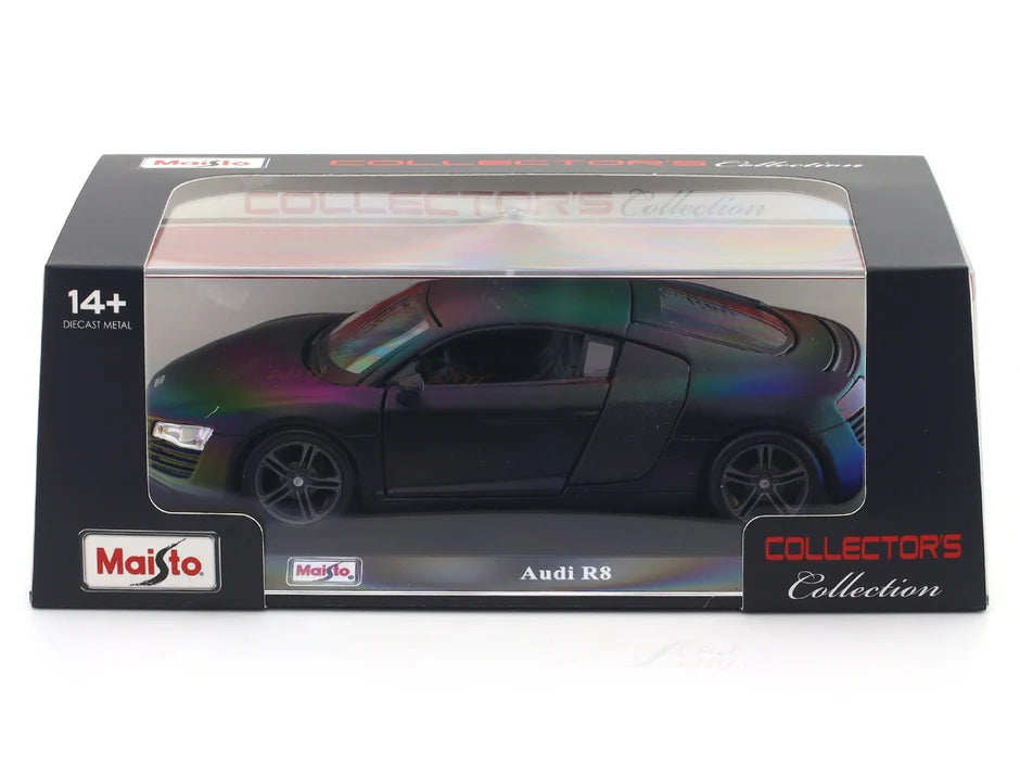 Maisto Original Audi R8 Licensed Diecast Car with Openable Doors (Acrylic Box) | 1:24 Scale Model (14 Years Till Grown Ups)