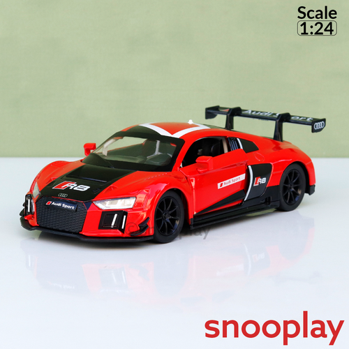 Metal Speed Zone Original Audi R8 LMS Licensed Diecast Car with Openable Parts | 1:24 Scale (14 Years till Grown Ups)