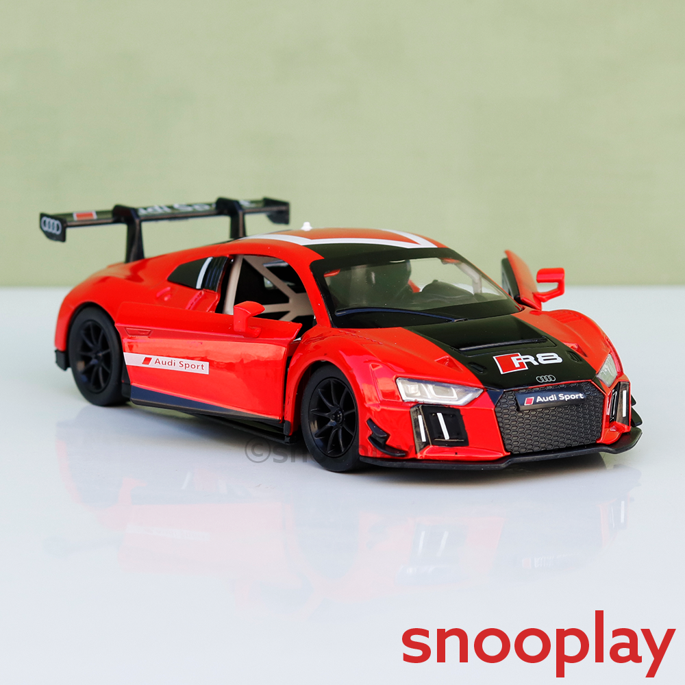 Metal Speed Zone Original Audi R8 LMS Licensed Diecast Car with Openable Parts | 1:24 Scale (14 Years till Grown Ups)