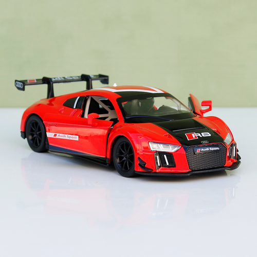 Metal Speed Zone Original Audi R8 LMS Licensed Diecast Car with Openable Parts | 1:24 Scale (14 Years till Grown Ups)