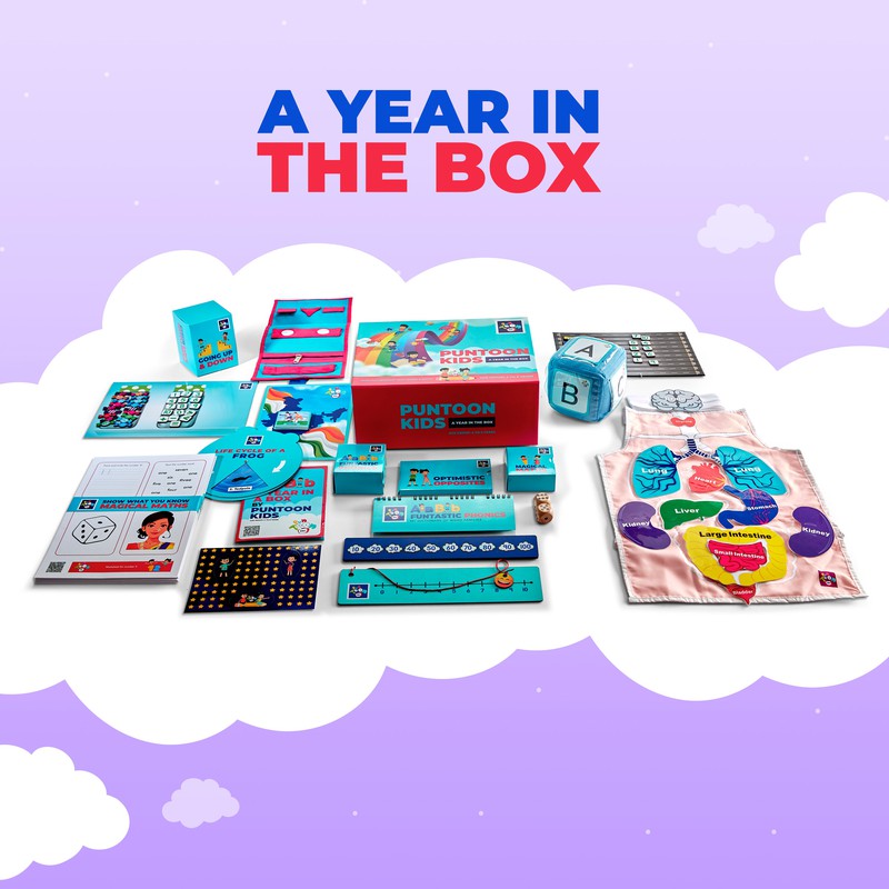 A Year In the Box Early | Learning Educational Activity Kit For Kids 4-5 Years