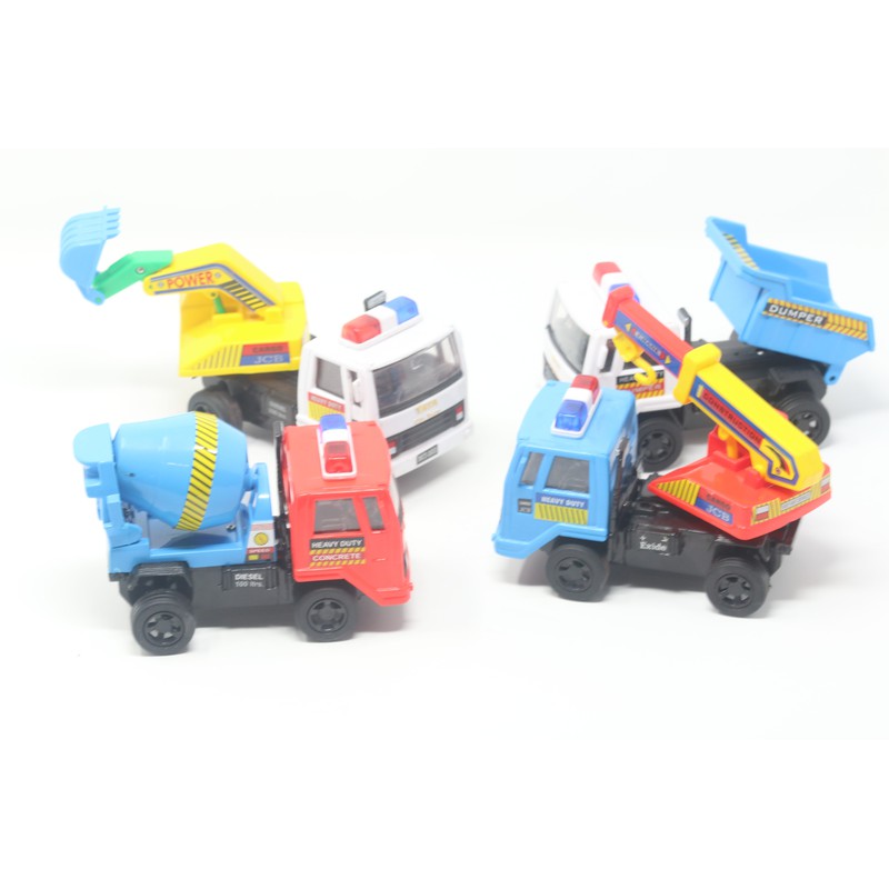 Set of 4 Construction Vehicle (Assorted Colours)