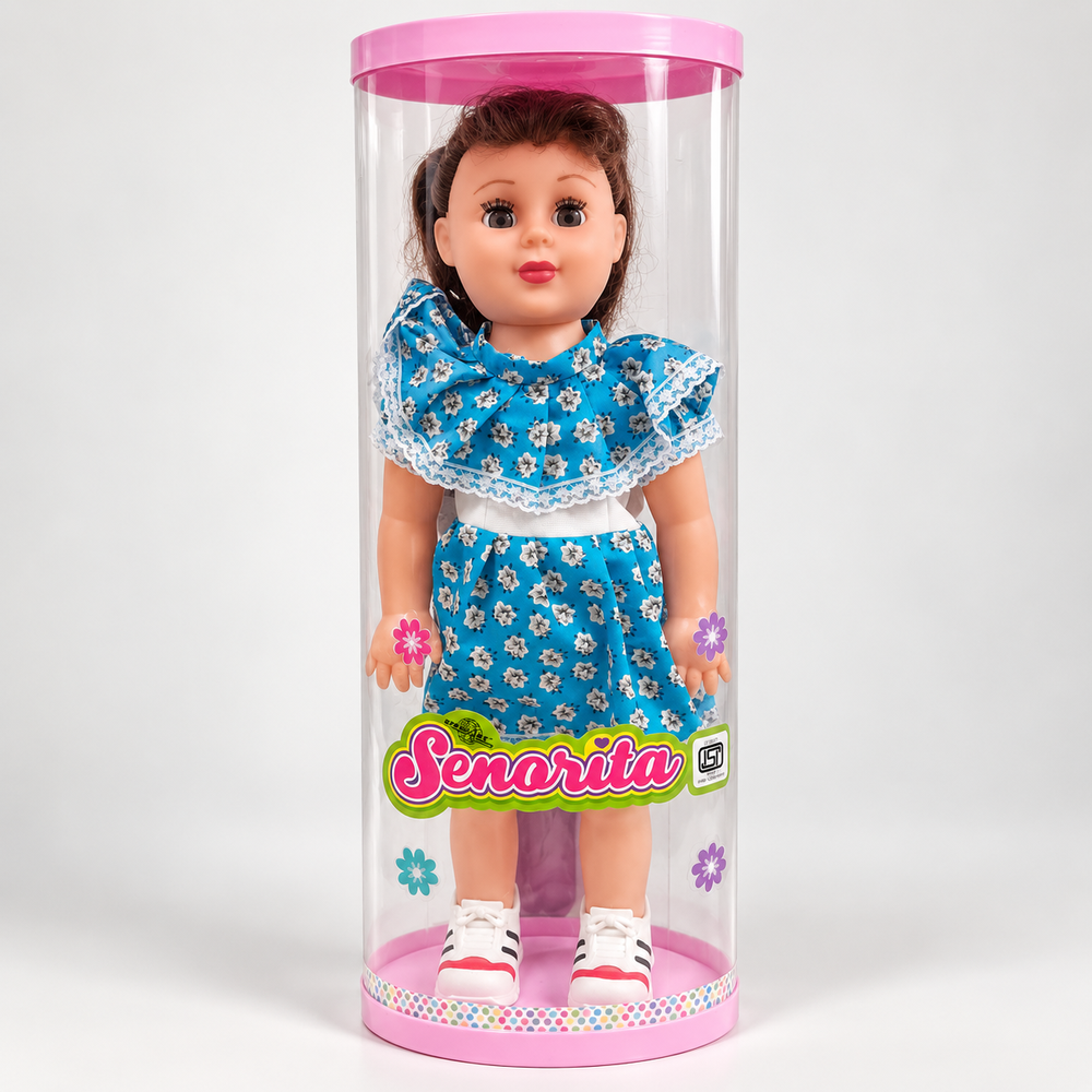 Senorita Fashion Doll in Dress | Stylish Pretend Play Doll for Kids | Dress-Up & Role Play Toy