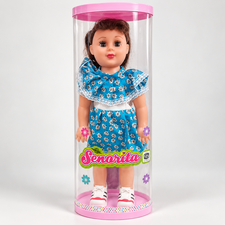 Senorita Fashion Doll in Dress | Stylish Pretend Play Doll for Kids | Dress-Up & Role Play Toy