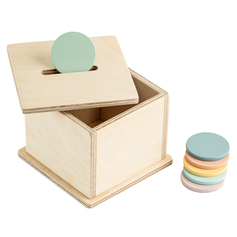 Montessori Wooden Coinbox