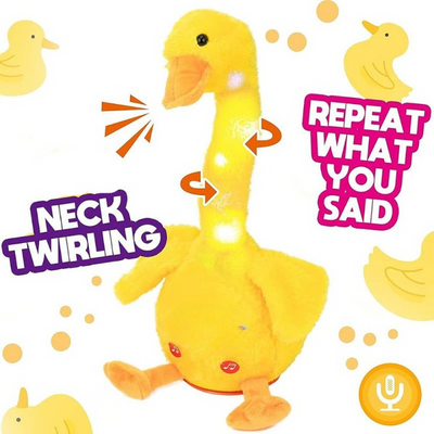 Glowing Dancing Duck Toy Repeats What You Say Talking Duckling Toy
