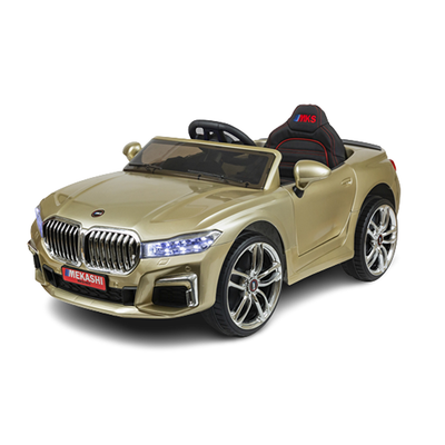 Ride-on | Battery Operated Car with LED Headlights & Rearlights (Gold) | MKS_003(D) | COD not Available