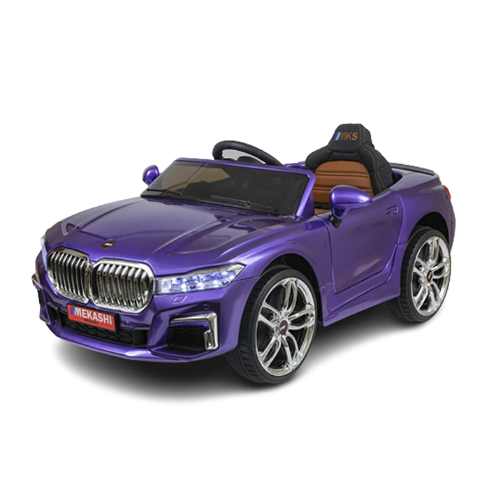 Ride-on | Battery Operated Car with LED Headlights & Rearlights (Voilet) | MKS_003(D) | COD not Available