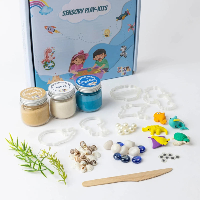 Ocean Clay Dough Kit for Kids | Sea Animals | Water Animals with Playdough | 3 -7 Years