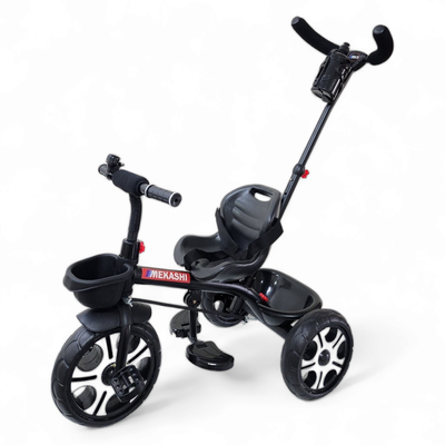 T002 Baby Tricycle with Parental Handle MW | Black | COD not Available