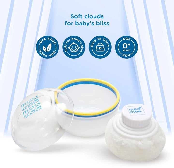 Mee Mee Premium Powder Puff with Powder Storage